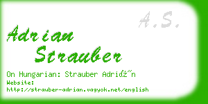 adrian strauber business card